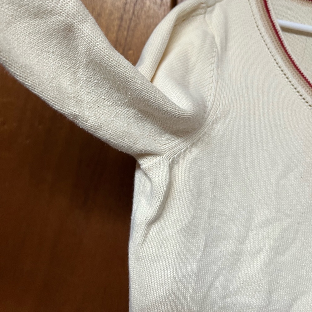 ◽️TOMMY HILFIGER: Women’s XL, cream long sleeve flowy arm sweater w/opening◽️ - Picture 4 of 14
